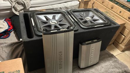 15 dual subwoofer with voice and bass amp hifonics!!💪🏽💯😎 2,200last offer👍🏾