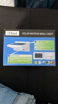 Solar Powered Motion Light