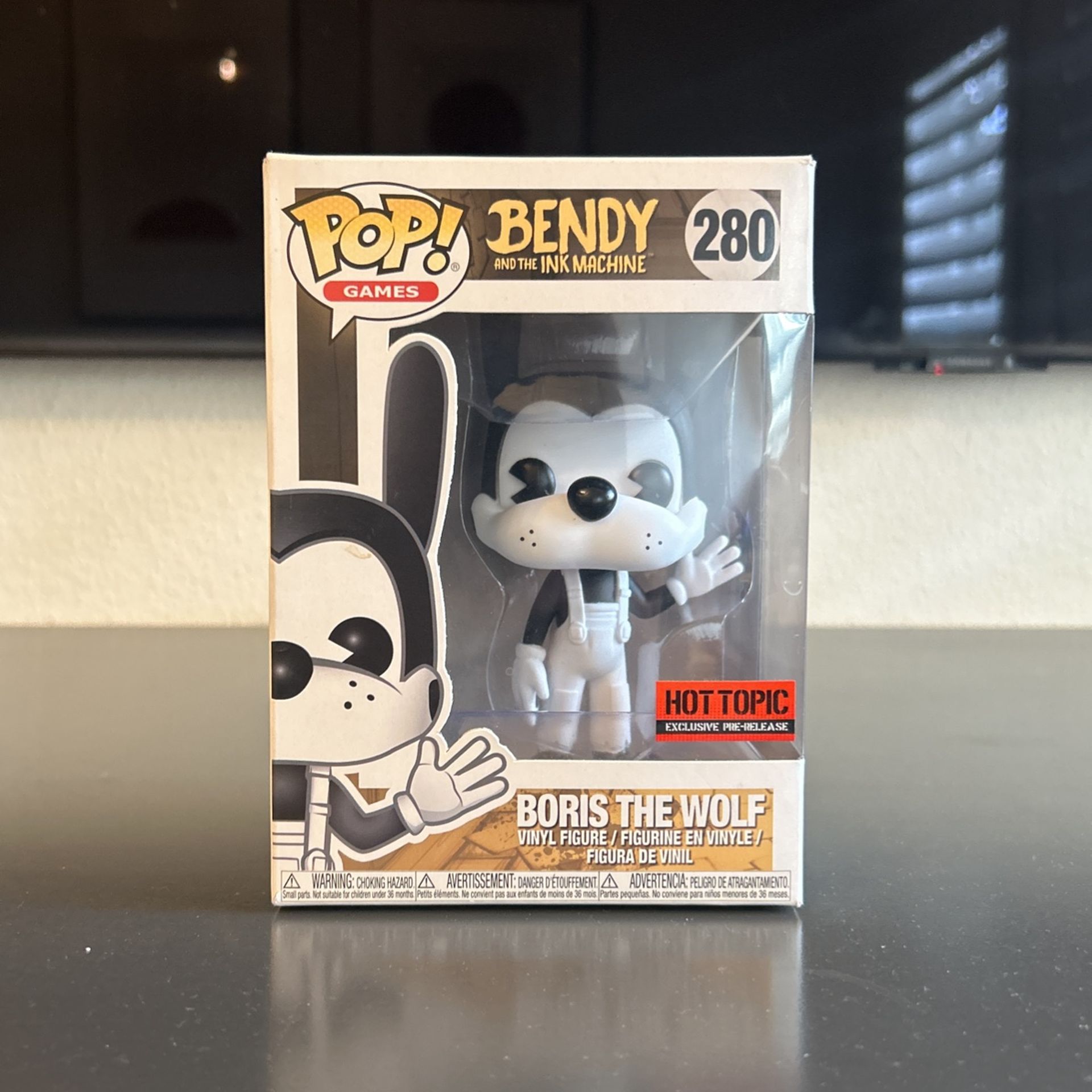 Funko Pop! Boris The Wolf (Bendy And The Ink Machine) 280 Hot Topic Exclusive