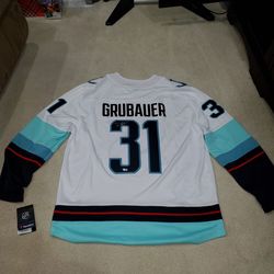 Philipp Grubauer Seattle Kraken, Fanatics Autograph Jersey