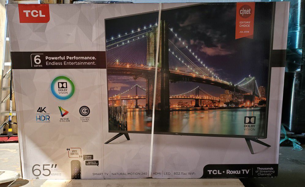 TCL - 65" Class - LED - 6 Series Smart 4K UHD TV + HDR Roku TV