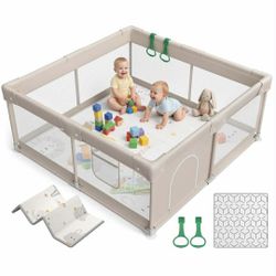 Baby Playpen with Mat, Playpen for Babies and Toddlers, 47inch Mat. K13