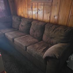Couch with pull out bed .