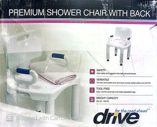 Premium Series Shower Chair with Back and Arms