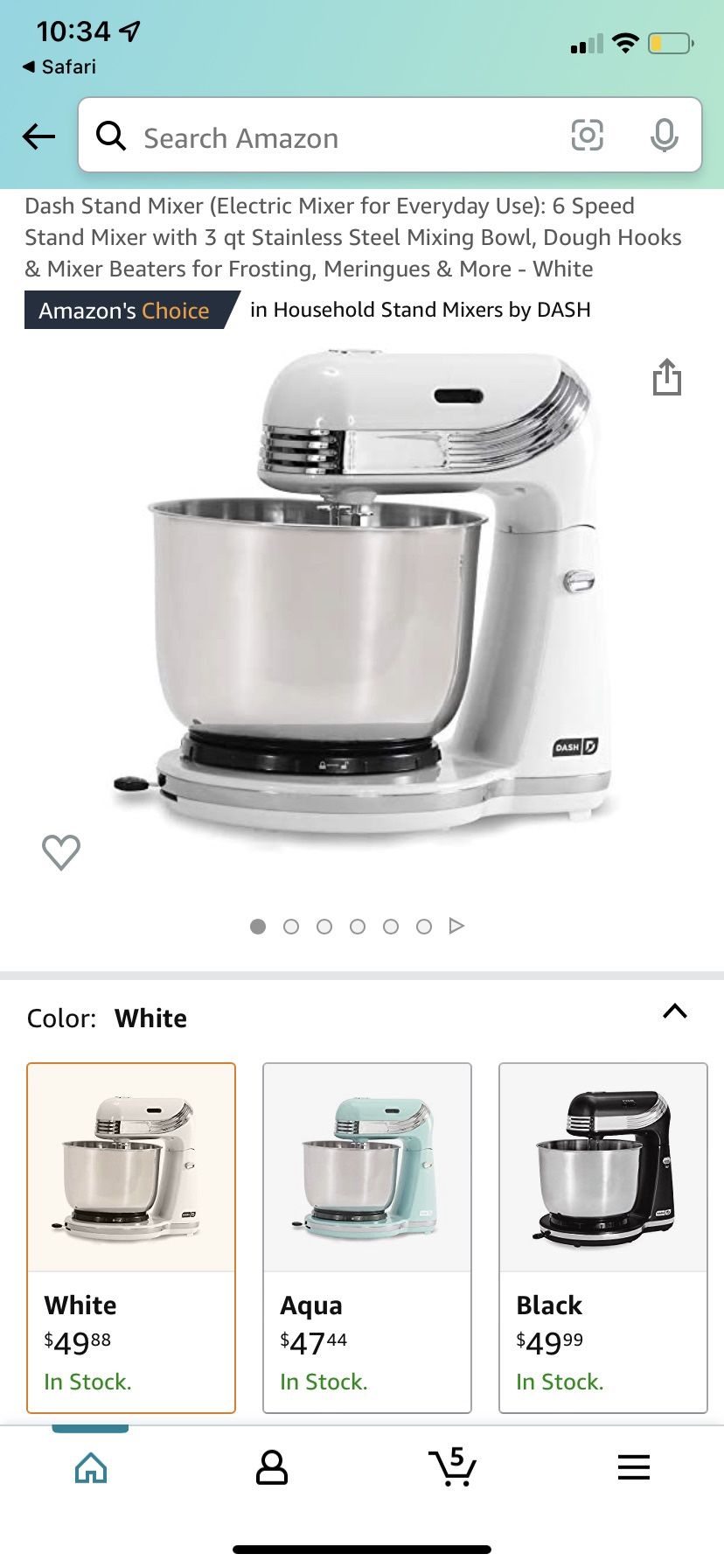 Dash Stand Mixer
