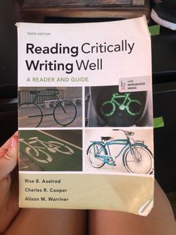 Reading Critically Writing Well