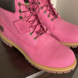 Breast Cancer Timberlands Mens 