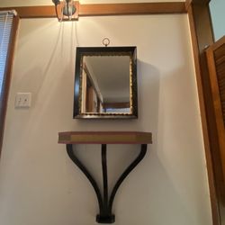 Moms Mid Century Mirror And Wall Table