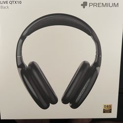PREMIUM LIVE QTX10 Noise Isolation Deep Bass Bluetooth Over-Ear Headphones New