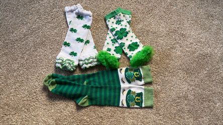 St Patrick’s Day Girls Dress Up Socks Leg / Arm Warmers