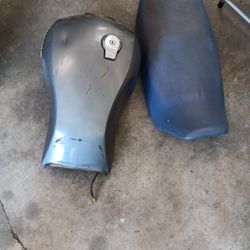 Motorcycle Gas Tank And Seat Tank Is Sold