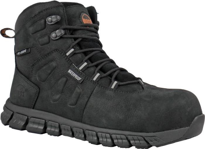 Hoss Men's Tikaboo UL Composite Toe Waterproof Slip Resistant Work Boot - Black 60177