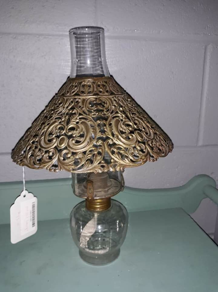 Beautiful vintage oil lamp