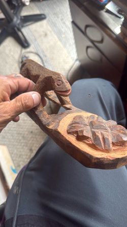 Wooden carved African artifact