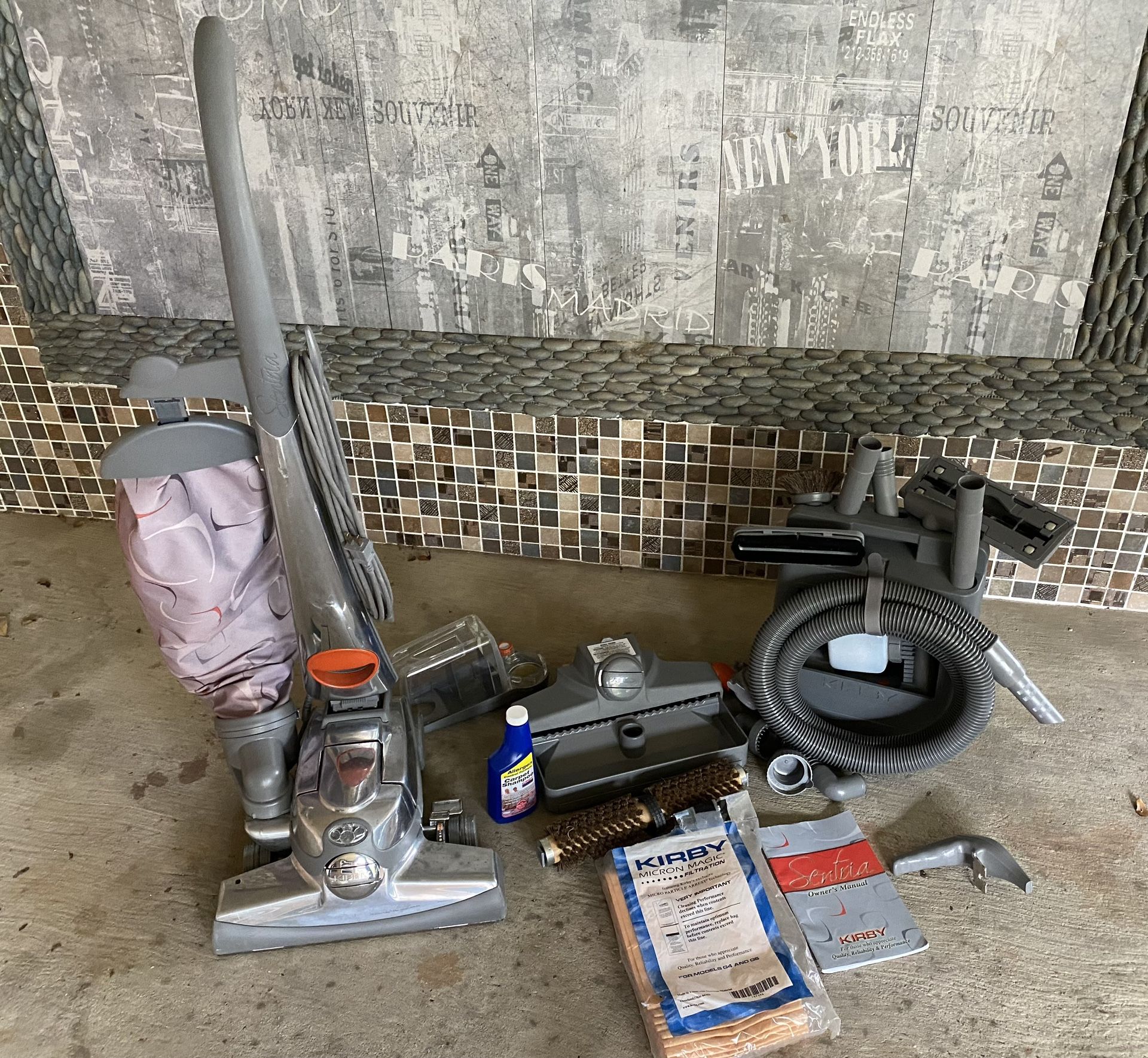 Kirby Sentria Upright Vacuum Cleaner Carpet Shampoo Kit