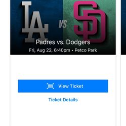 Padres vs Dodgers Tickets
