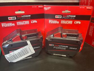 MILWAUKEE M18 2 FORGE BATTERIES  12 .0