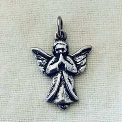 Retired James Avery Silver 925 Christmas Miracles Milagros Angel Charm