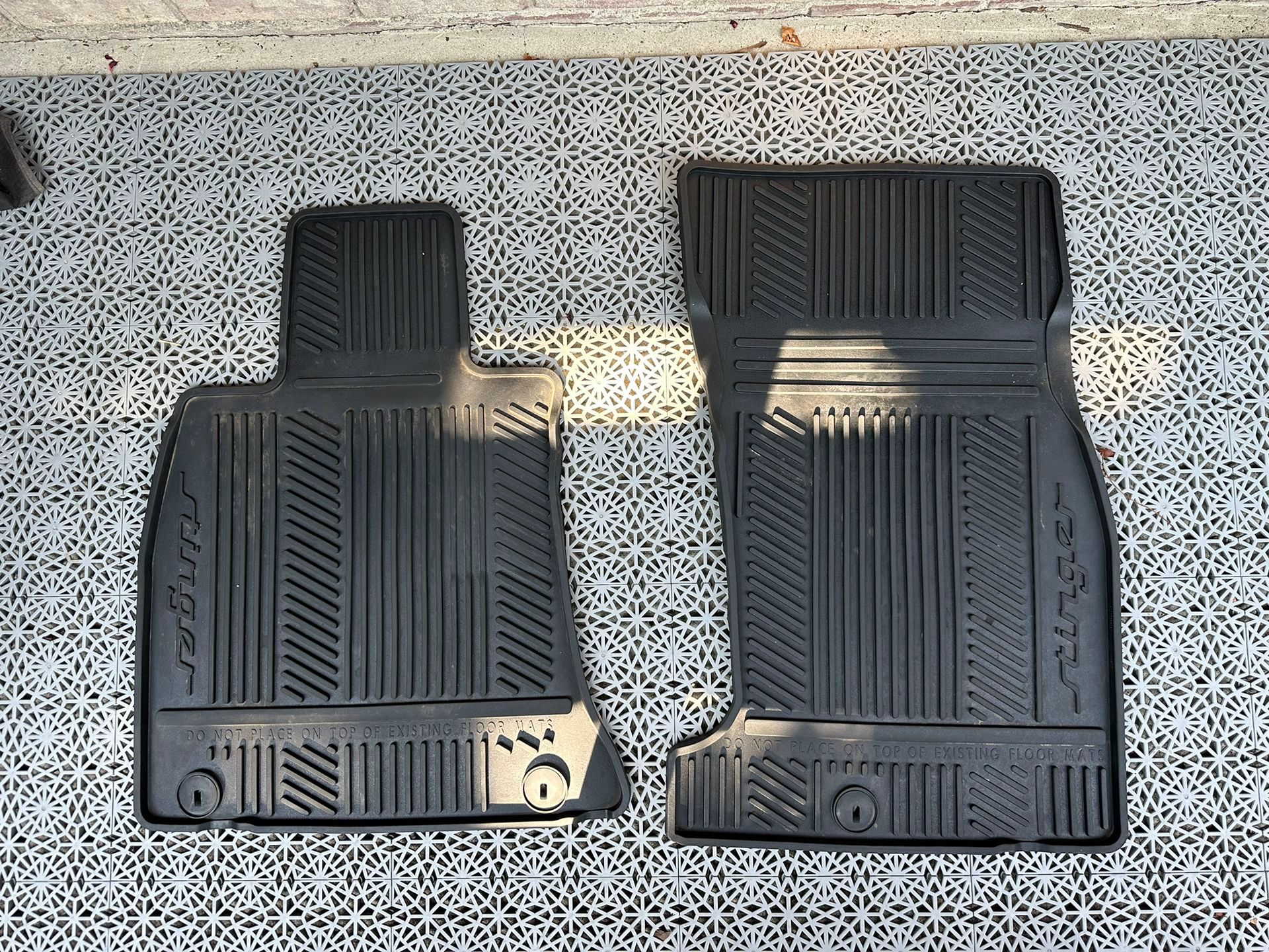 Kia stinger on sale rubber floor mats