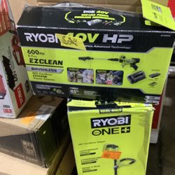RYOBI 40-Volt HP Brushless EZClean 600 PSI 0.7 GPM Cold Water Power Cleaner with 2.0 Ah Battery and Charger