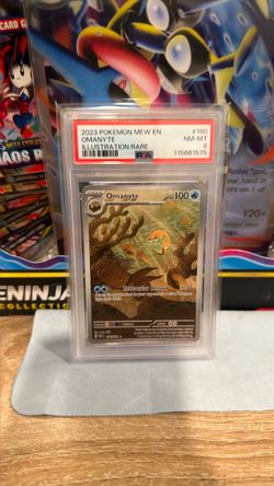 PSA 8 Omanyte Illustration Rare 2023 Pokemon Mew