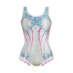 Sequin Bodysuit Swimsuit Sparkle Costume Tour Outfit Halloween Cosplay For Women- Small