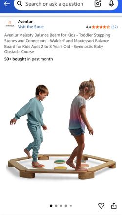 Avenlur Majesty Balance Beam for Kids - Toddler Stepping Stones and Connectors