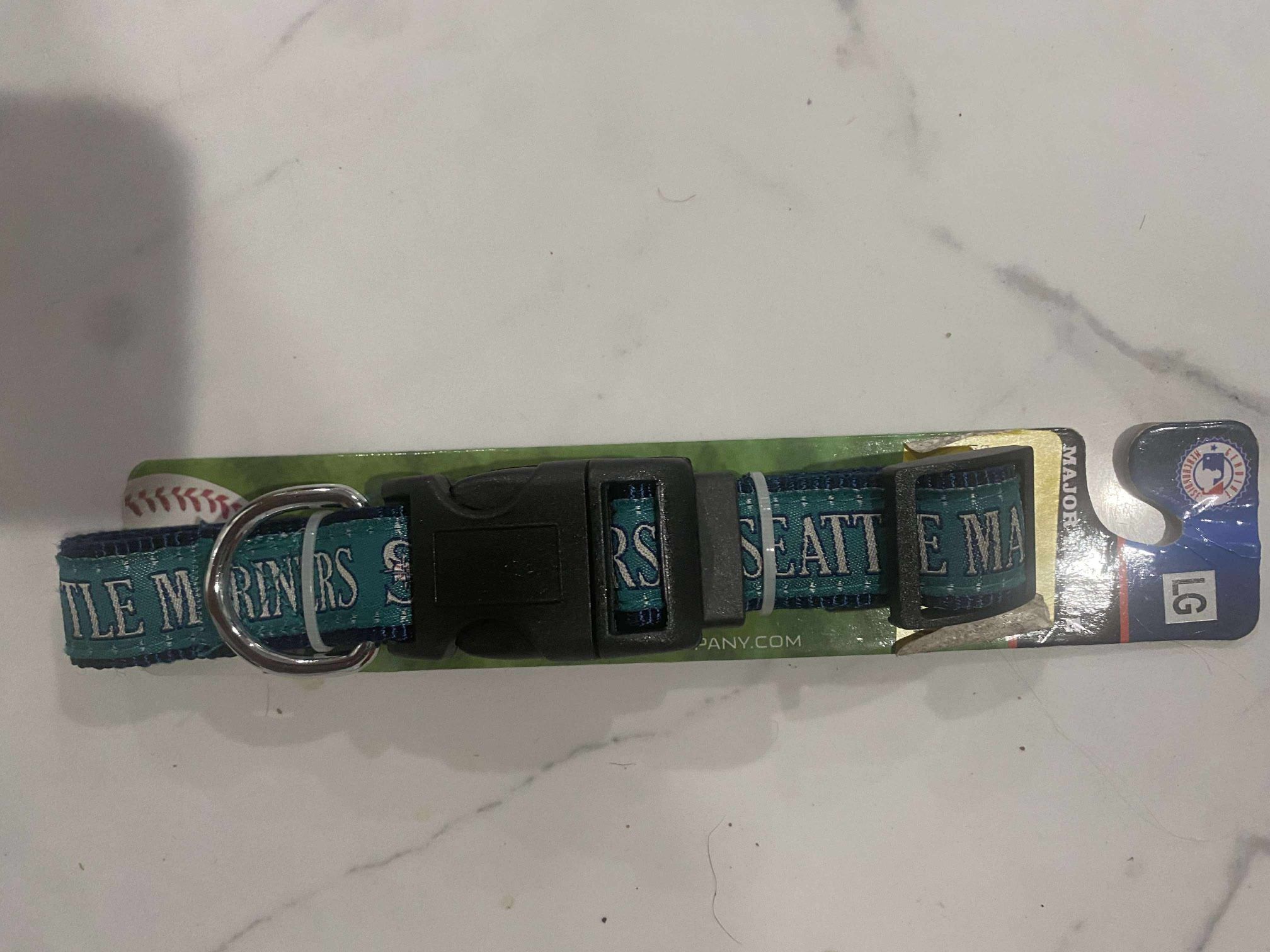 MLB Seattle Mariners Pet Collars & Leashes - Large - NEW