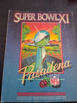 1977 official Super Bowl XI program