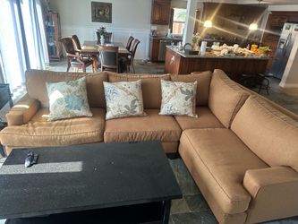 Couch with pillows