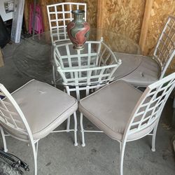 Glass Dining Table and Chairs