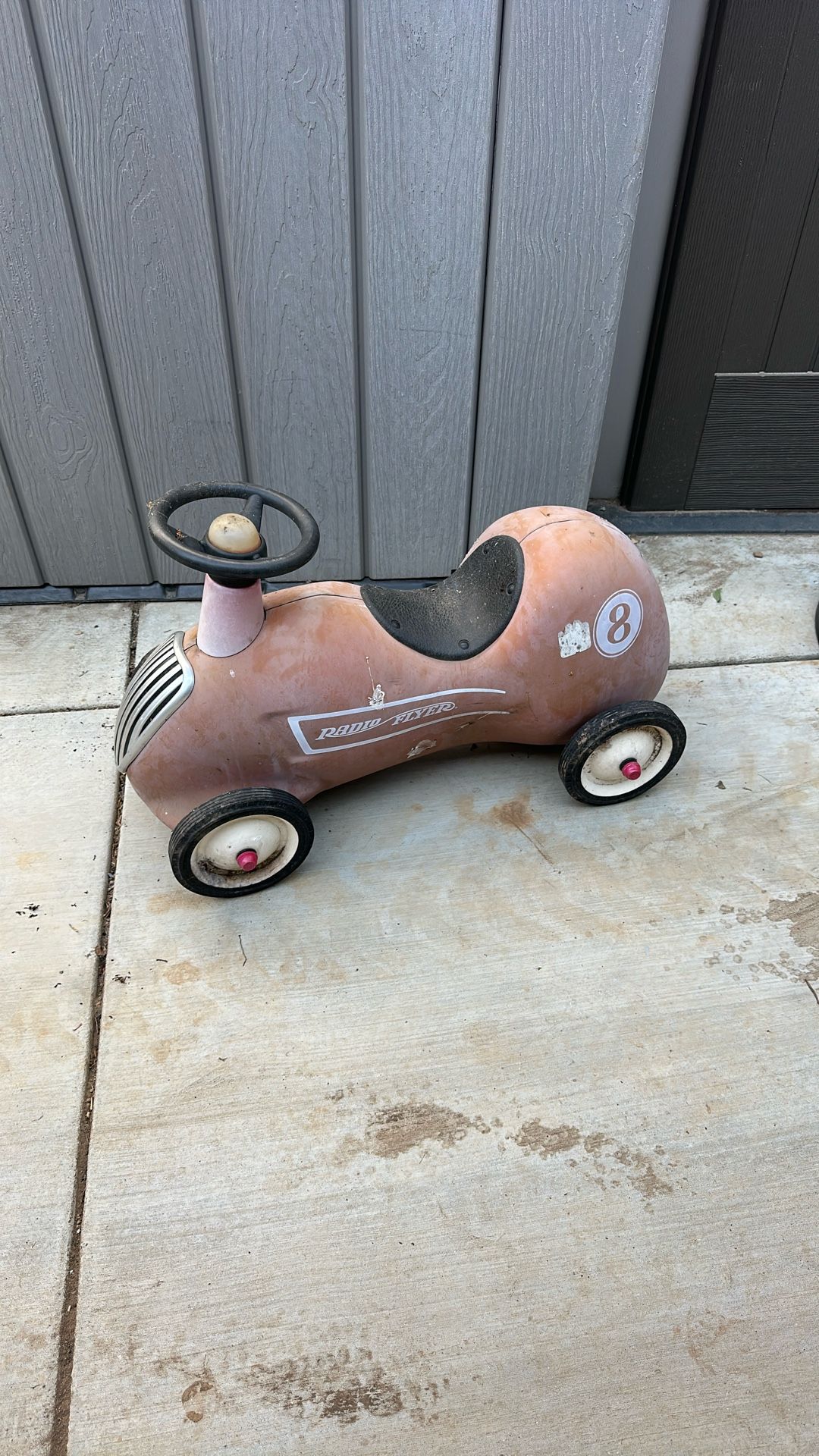 Vintage radio flyer diecast metal car