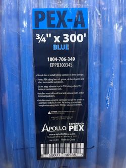 Apollo 3/4 in. x 300 ft. Blue PEX-A Pipe EPPB30034S