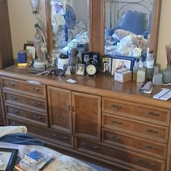 3 Piece Wood Bedroom Dresser Set