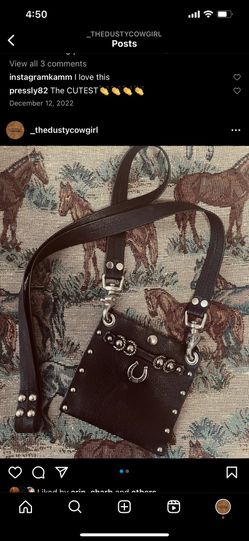 Small Leather Western Purse