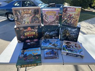 Selling Various Board Games To Make Room For New Ones 