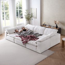 Sofa Bed Cloud Couch ☁️ Free Delivery✅ Modular Sectional Sofa In White - Cloud Sofa 