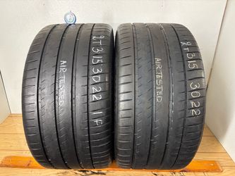 2 tires 315 30 22 Michelin pilot sport 4s high tread