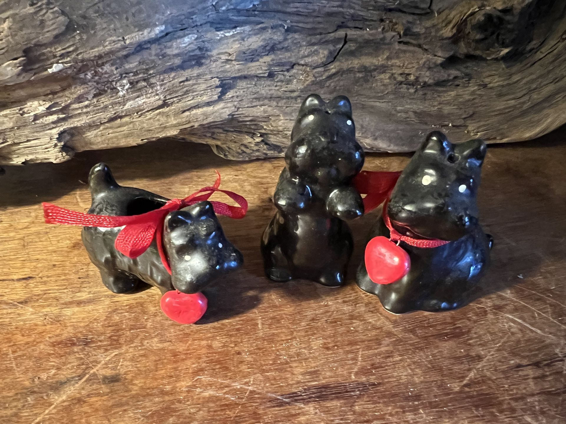 Vintage Black Scottish Terriers Salt And Pepper