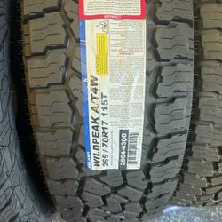 265/70R17 WILDPEAK A/T4W BSW Tires New