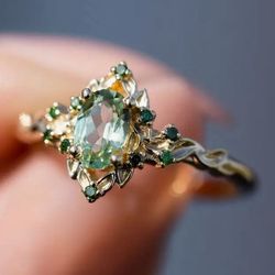 STUNNING RING - Sea Green Sizes 7, 8 & 9