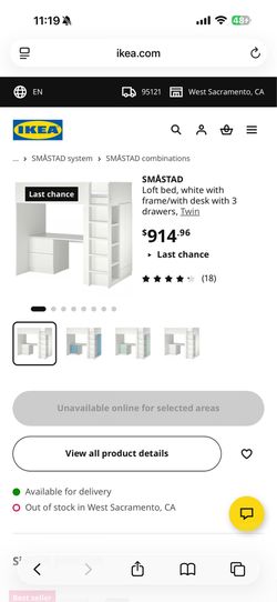 IKEA desk bed for kids room