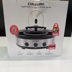 Triple Slow Cooker and Buffet Server