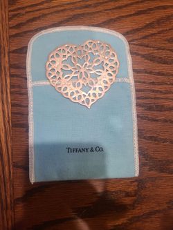 Vintage 1997 sterling silver snowflake heart ornament.