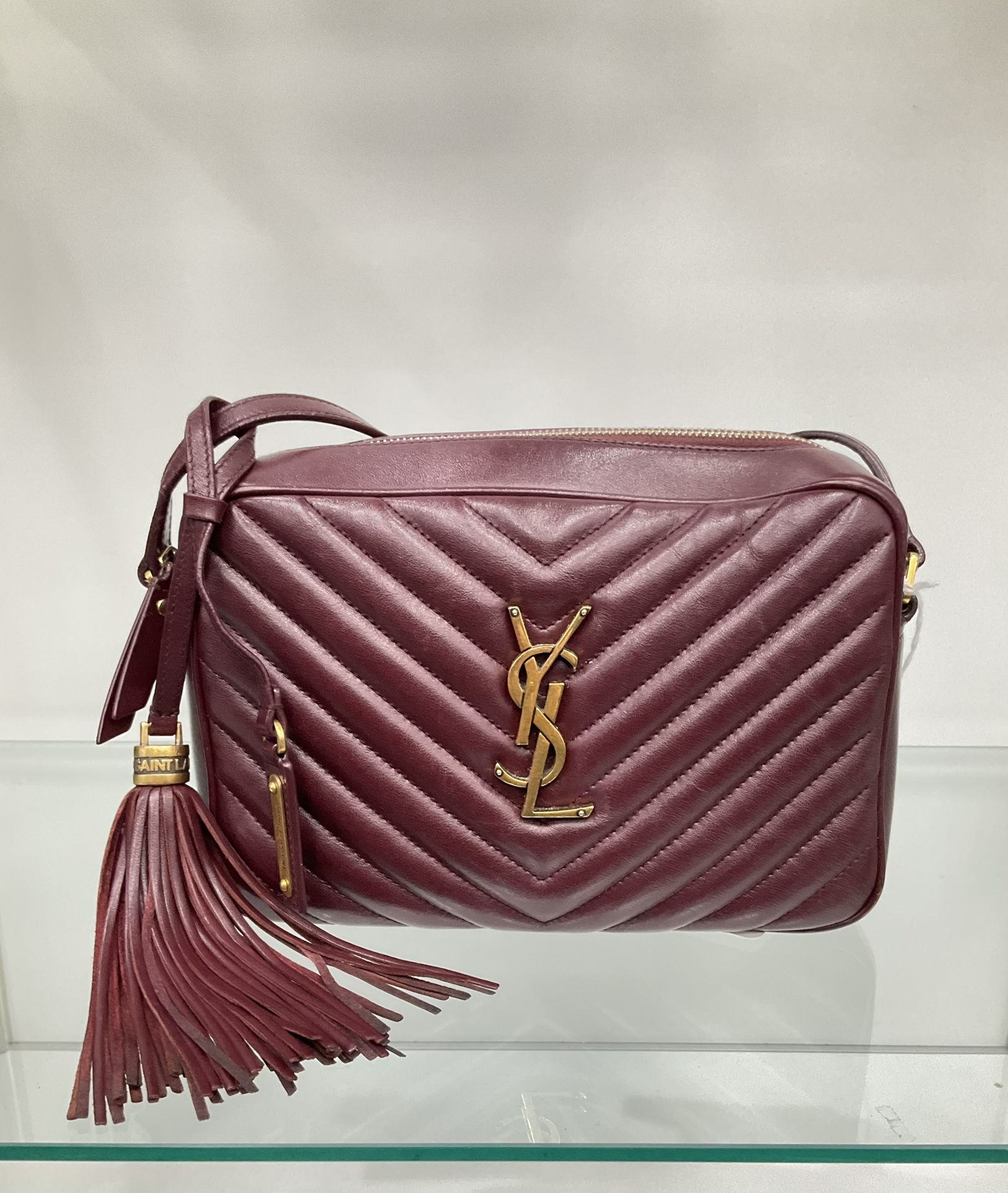 Yves Saint Laurent Lou Medium Monogram YSL Calf Crossbody Bag