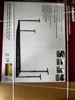 Husky Adjustable Garage Ceiling Storage Rack – Brand New, Unopened