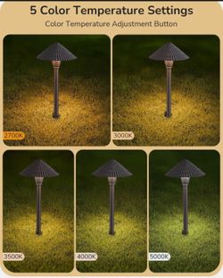 4 Pack Wired Pathway Lights - HLPL04A