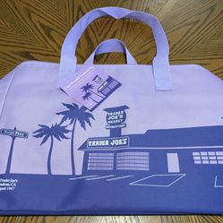Trader Joe’s NEW SPRING 2026 RELEASE PURPLE RAIN Large Insulated Bag LIMITED