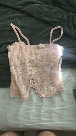 Baby doll light pink crop top