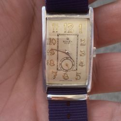 Vintage Silver Rolex Prima 1930s Big Case Buy Sale Trade Gold Watches Diamonds 14k Coins Scrap Omega Seiko Bulova